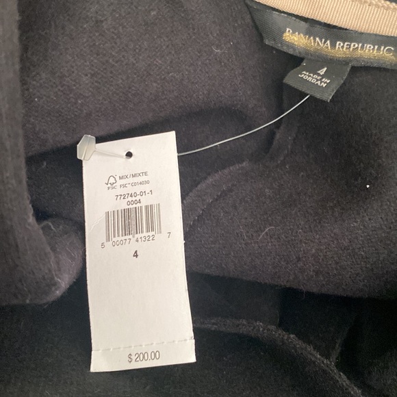 Banana Republic Unstructured Blazer | Black Wool Blazer Jacket #772740 #774065 - Picture 6 of 10